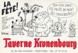 * CARTE POSTALE PUBLICITAIRE BIERE KRONENBOURG - Sammlungen & Sammellose