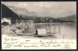 AK Brienz, Ortsansicht Mit Kindern Am See  - Brienz