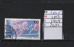 PRIX F. Obl 1645 YT 1813 MIC 1904 SCO 2652 GIB Franz Werfel 1995  75/12 - Usados