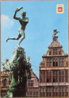 BELGIUM BELGIQUE ANTWERPEN ANVERS BRABO STATUE GRAND PLACE POSTCARD CARTE POSTALE ANSICHTSKARTE CARTOLINA POSTKARTE CARD - Antwerpen