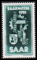 1951. SAAR. SAAR MESSE.  15 Fr. Never Hinged. (Michel 306) - JF544468 - Ongebruikt