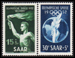 1952. Saar. Olympics Helsinki Complete Set NEVER Hinged. (MICHEL 314-315) - JF544471 - Ongebruikt