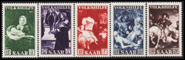 1951. SAAR. VOLKSHILFE.  Complete Set. NEVER Hinged. Beautiful Set.  (Michel 309-313) - JF544473 - Neufs