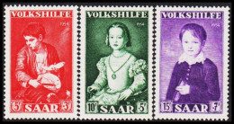 1954. SAAR. VOLKSHILFE.  Complete Set. NEVER Hinged. Beautiful Set.  (Michel 354-356) - JF544478 - Ongebruikt