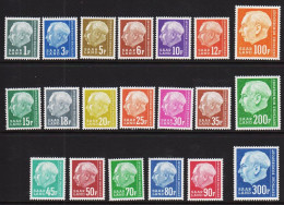 1957. SAAR. Heuss Complete Set In FRANK. NEVER Hinged.  (Michel 409-428) - JF544485 - Neufs