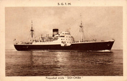 N°1035 W -cpa Paquebot "Sidi Okba" - Steamers