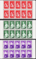 1954. SAAR. VOLKSHILFE.  Complete Set In 10-blocks. NEVER Hinged. Beautiful Set.  (Michel 354-356) - JF544491 - Neufs