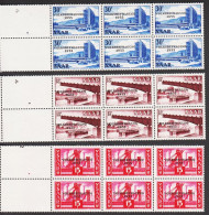 1957. SAAR. VOLKSBEFRAGUNG 1955 Complete Set In 6-blocks + Two Blank Stamps. NEVER Hinged... (Michel 362-364) - JF544494 - Unused Stamps