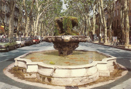 *CPM  - 13 - AIX EN PROVENCE - Fontaine Des Neufs Canons Sur Le Cours Mirabeau - Aix En Provence