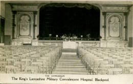 LANCS - BLACKPOOL - THE KING'S LANCASHIRE MILITARY CONVALESCENT HOSPITAL - THE GYMNASIUM RP  La4392 - Blackpool