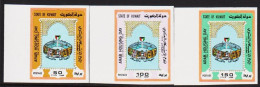 1988. KUWAIT. ARAB HOUSING DAY In Complete Set IMPERFORATE. Never Hinged. Unusual.  (Michel 1170-1172 U) - JF544553 - Koeweit