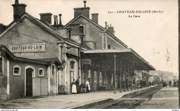 72. CPA - CHATEAU DU LOIR - La Gare - Les Quais - - Chateau Du Loir