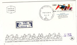 Israël - Lettre Recom De 1977 - Oblit Jerusalem - - Covers & Documents