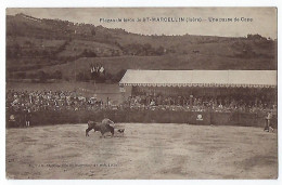 CPA 38 Rare Saint Marcellin Plazza De Toros Corrida Près Vinay St Vérand Roybon Chatte La Sône Hilaire Du Rosier Sauveur - Saint-Marcellin