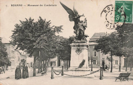 FRANCE - Roanne - Monument Des Combattants - Animé - Carte Postale Ancienne - Roanne