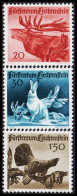 1946. LIECHTENSTEIN. Hunting In Complete Set With 3 Stamps Never Hinged. (Michel 249-251) - JF544578 - Unused Stamps