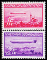 1936. LIECHTENSTEIN. Zeppelin. Complete Set With 2 Stamps. Hinged.  (Michel 149-150) - JF544582 - Ungebraucht