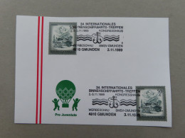 Österreich Pro Juventute - Mit Sonderstempel 3. 11. 1989 Gmunden. 34. Int. Binnenschiffahrts - Treffen (Nr.1036) - Otros & Sin Clasificación