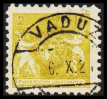 1921. LIECHTENSTEIN. Landeswappen Mit Putten. 2 Rp. Perf 9½.  Luxus Cancelled VADUZ 6. X. 21. (Michel 45A) - JF544586 - Used Stamps