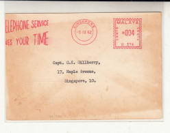 Singapore / Advertising Meter Mail / Telephones - Singapore (1959-...)