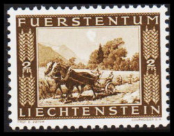 1943. LIECHTENSTEIN. Binnenkanal 2 Fr. Never Hinged. (Michel 221) - JF544597 - Unused Stamps