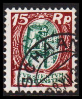 1924. LIECHTENSTEIN. Wine Grapes Harvest (Winzer) 15 Rp. (Michel 69) - JF544601 - Gebraucht