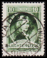 1929. LIECHTENSTEIN. Franz I As Child 10 Rp. (Michel 90) - JF544602 - Gebraucht