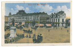 RO 77 - 16502 PLOIESTI, Market, Romania - Old Postcard, CENSOR - Used - 1918 - Romania