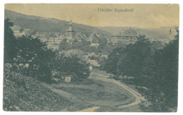 RO 77 - 17524 SIGHISOARA, Mures, Panorama, Romania - Old Postcard, CENSOR - Used - 1916 - Rumania