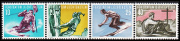 1955. LIECHTENSTEIN. SPORT. Complete Set With 4 Stamps Wintersport Motives Never Hinged.  (Michel 334-337) - JF544612 - Ungebraucht