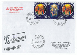 NCP 19 - 585-a CHRISTMAS, Romania - Registered, Stamps With Vignette - 2011 - Weihnachten