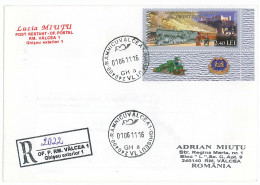 NCP 19 - 2022b-a ORIENT EXPRESS, Salzburg, Romania - Registered, Stamp With TABS - 2011 - Trains