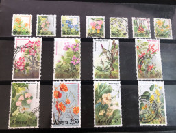 Kenya Definitives Flowers Up To 40sh (top Value) Fine Used - Kenya (1963-...)