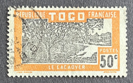 FRT0136U5 - Agriculture - Cocoa Plantation - 50 C Used Stamp - French Togo - 1924 - Gebraucht