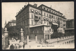 AK Bern, Hotel Bernerhof Im Sonnenschein  - Berna