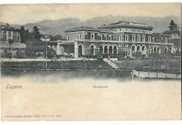 LUGANO: Stazione Mit Kutschen ~1900 - Lugano