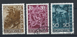 Liechtenstein N°356/58 Obl (FU) 1960 - Arbres Et Arbustes - Gebraucht