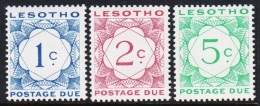 1967. LESOTHO. POSTAGE DUE, Complete Set With 3 Stamps. Never Hinged.  (Michel Porto 3-5) - JF544638 - Lesotho (1966-...)