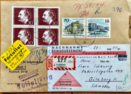 GERMANY BERLIN COMBO, ADVERTISING COVER 1966, VIGNETTE LABEL FORTULLAT, USED TO SWEDEN,  WERNER- SIEMENS, UNIVERSITY, RE - Storia Postale