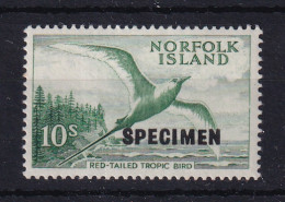 Norfolk Is: 1960/62   Pictorial   SG36s     10/-   [SPECIMEN OVPT]   MNH - Ile Norfolk