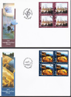 2006. ÅLAND. Landscapes. Complete Set With 2 Stamps In 4blocks On FDC.  (Michel 267-268) - JF544661 - Aland
