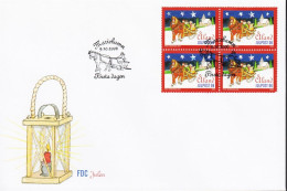 2006. ÅLAND. JULPOST In 4block On FDC.  (Michel 273) - JF544664 - Aland