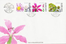 2007. ÅLAND. BEACH FLOWERS In Complete Set On FDC.  (Michel 274-276) - JF544668 - Aland