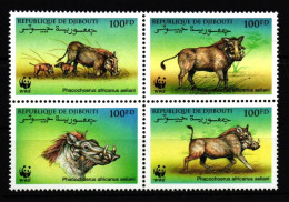 Dschibuti 678-681 Postfrisch Viererblock / Wildtiere #IH397 - Yibuti (1977-...)