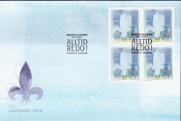 2007. ÅLAND. EUROPA Scout In 4block On FDC.  (Michel 281) - JF544676 - Aland