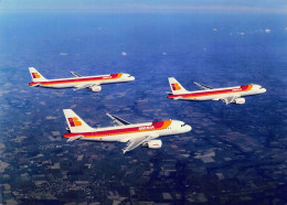 Airbus A319, A320 And A321 In Iberia Colours -  +/- 180 X 130 Mm. - Photo Presse Originale - Aviation