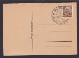 Deutsches Reich Postkarte Wiesbaden SST Philatelie Briefmarken Ausstellung - Lettres & Documents