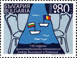 Bulgarie Bulgaria 4378 Roumanie, Romania, Drapeaux, Flag - Emissions Communes