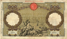 100 LIRE CAPRANESI AQUILA ROMANA FASCIO ROMA - 100 Lire