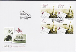 2008. ÅLAND. Europa The Letter In 4block On FDC.  (Michel 294) - JF544697 - Ålandinseln